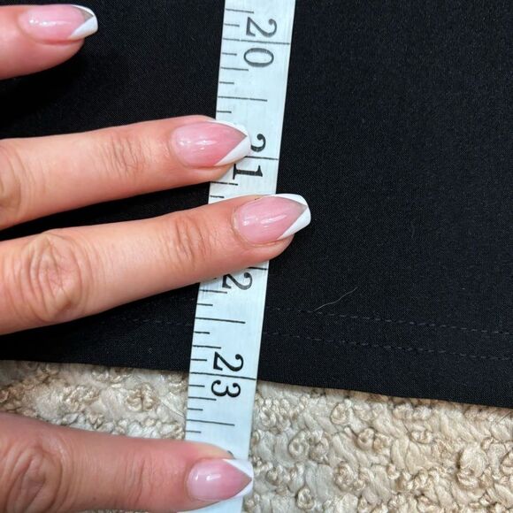 Ladies Maze Brand Black Paper‎ bag Style Skirt with Matching Belt Size Large - Picture 8 of 9